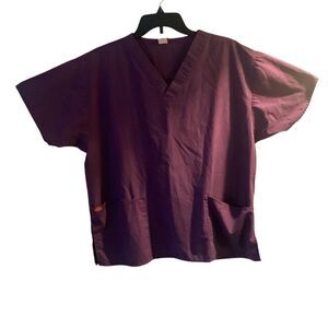 Pre Owned Women’s Dickies Scrub Scrubs Top Purple Size Lg Professional Comfort